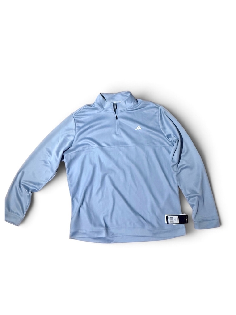 adidas Men’s Light Blue Half-Zip Athletic Pullover